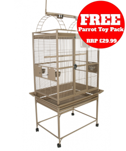 Parrot-Supplies Dakota Play Top Parrot Cage Stone